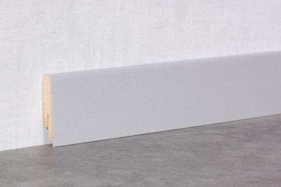 58 mm Cube Sockelleiste K58 C Silber matt (2400 x 16  x 58 mm)