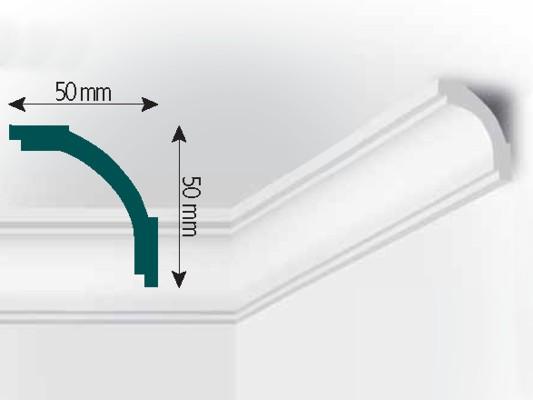 Stuckleiste | Zierprofil | Mod. M 4 | 50 x 50 mm | 2,0m Länge